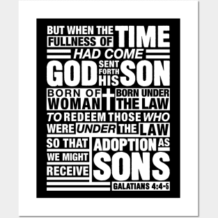 Galatians 4:4-5 Adoption As Sons Posters and Art